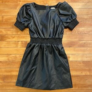 Habitual Black Faux Leather Dress